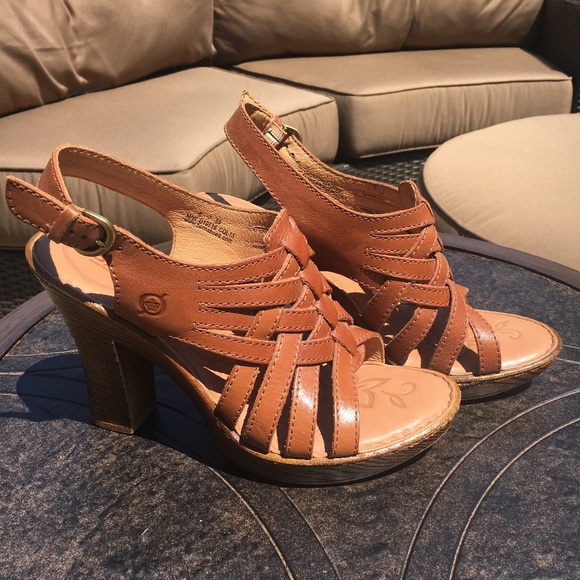 born high heel sandals